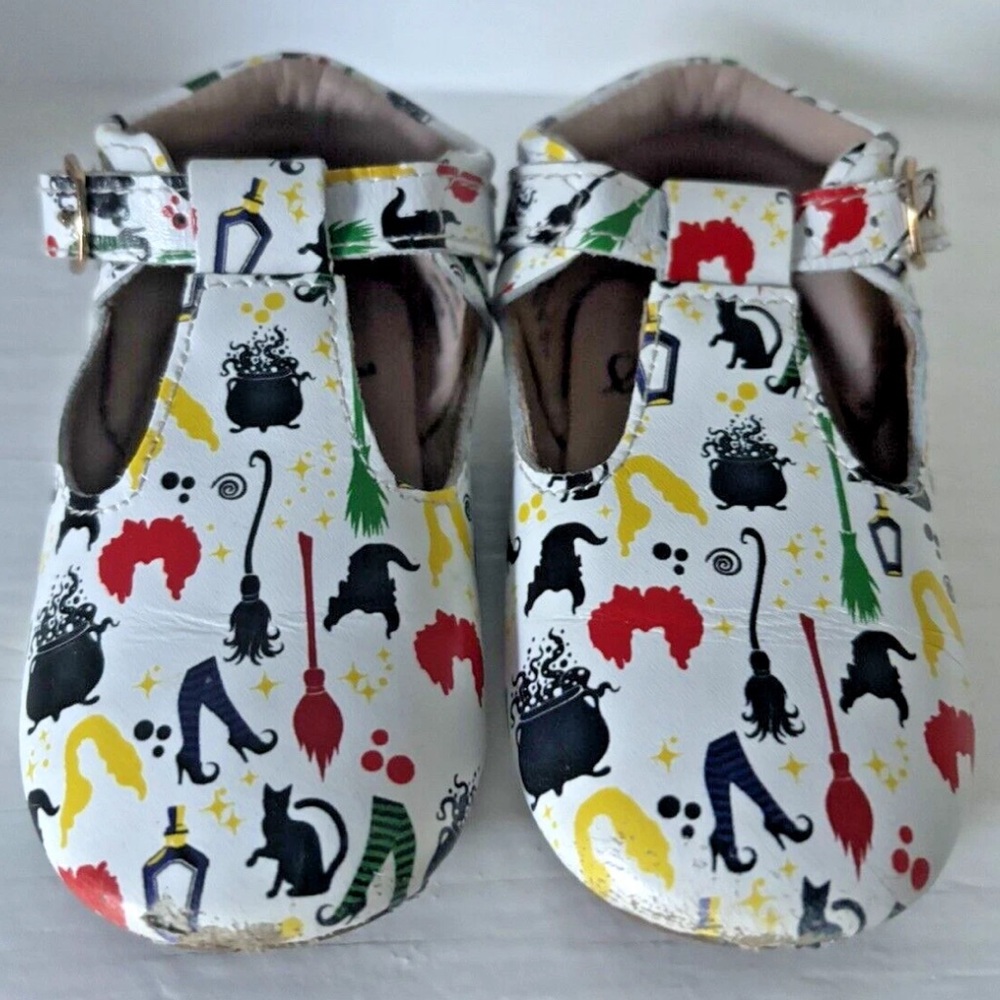 MONKEY FEET Kids Shoes Size 18-24 M Moccasin Mary Janes HOCUS POCUS Halloween